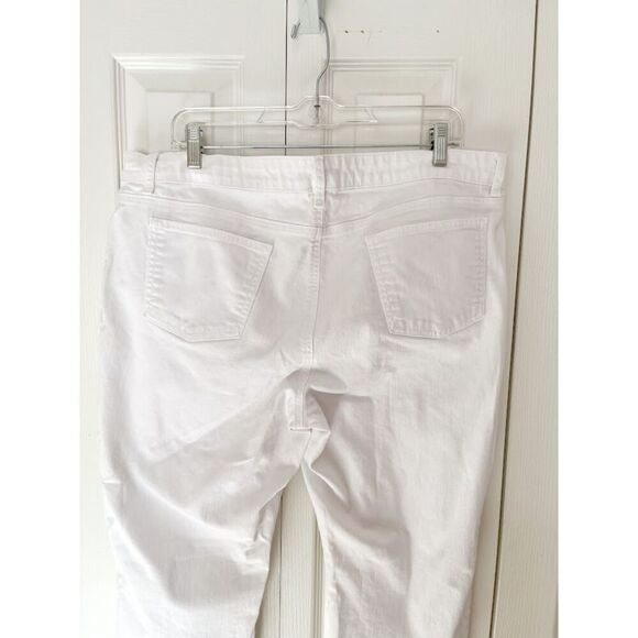 Eileen Fisher Organic Cotton Spandex Denim Stretch High Rise Straight Fit Jean - Picture 11 of 14